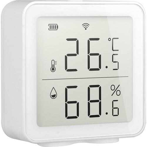 Awaywar Tuya WIFI Temperature and Humidity Sensor Indoor Hygrometer Thermometer Detector Support Alexa Google Home smart life