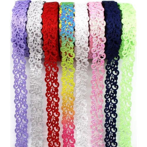 New 1 '25mm Hollow lace ribbon 5y 10y 20y DIY handmade material clothing accessories headdress bow skirt edge flowers