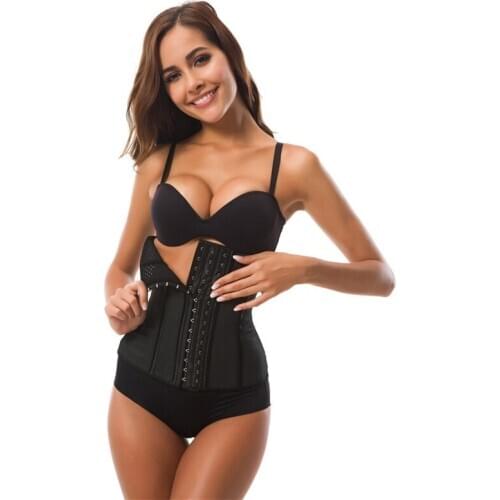 Latex Waist Cincher Body Shaper Women Waist Trainer Corset Sexy Shapewear Lose Weight Fat Burning Slimming Belt Fajas Reductoras