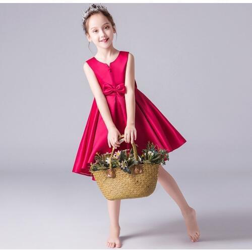 Summer Childrens Party Clothing Girl Ball Gown Wedding Clothes First Communion Princess Dress Baby Costume Fluffy Vestido