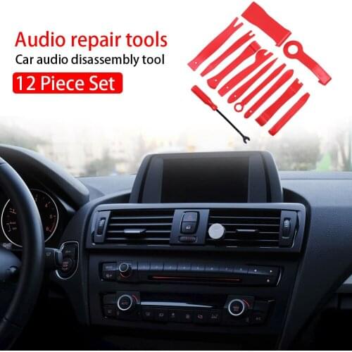 12pcs Car Audio Disassembly Tool Interior Door Panel Trim Dashboard Repair Kits Dashboard Removal Auto Repair Hand Tool Kit