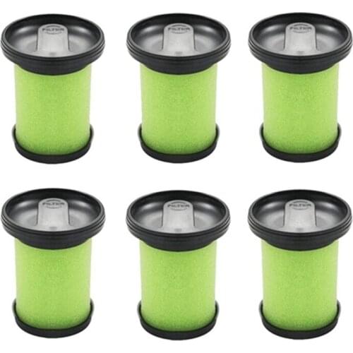Pack of 6 Washable Filter Replacement Parts for Gtech Multi MK2 Cordless Vacuum Cleaner Accessories