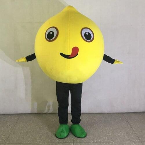 New Revised Version Sweety Fruit Lemon Halloween Cosplay Mascot Costume Adult Cartoon Mascot Costumes Foam Apparels Free Ship