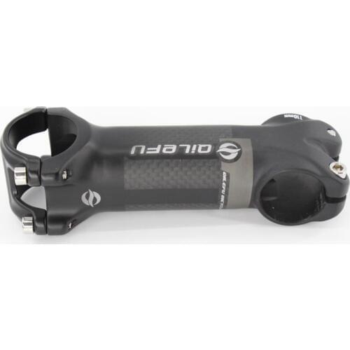 New arrival gray QILEFU Mountain&Road bike matte alloy carbon fibre bicycle stem MTB light parts 31.8*90/100/110/120mm Free ship