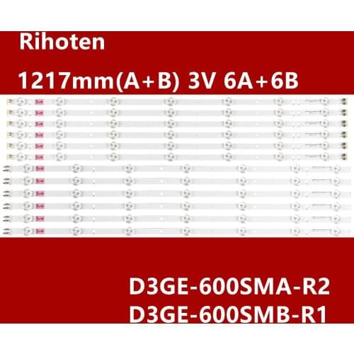 New Kit 12 PCS LED backlight strip for Samsung UN60J6200AF 2013SVS60 3228N1 D3GE-600SMA-R2 D3GE-600SMB-R1 BN96-29074A 29075A