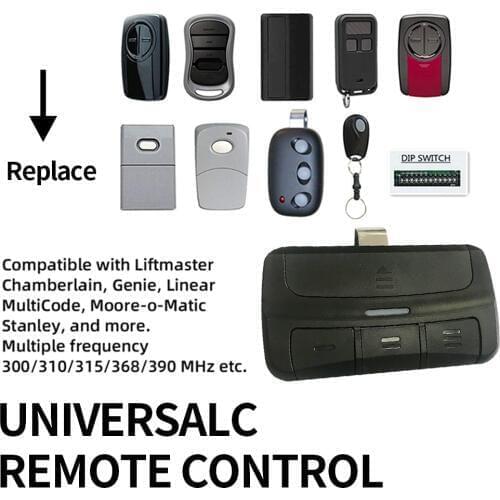 New compatible remote control Replacement for Liftmaster, Chamberlain, Genie, Moore o matic, Linear opener Garage Door Remote