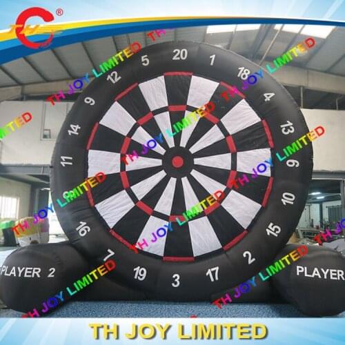 Oxfod fabric new design inflatable golf dart board, cheap inflatable football target, portable inflatable football dart games