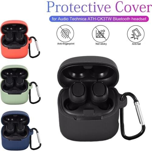 Bluetooth Earphone Protective Case Portable Silicone Carrying Case Headset Accessory for Audio Technica Headphone Box