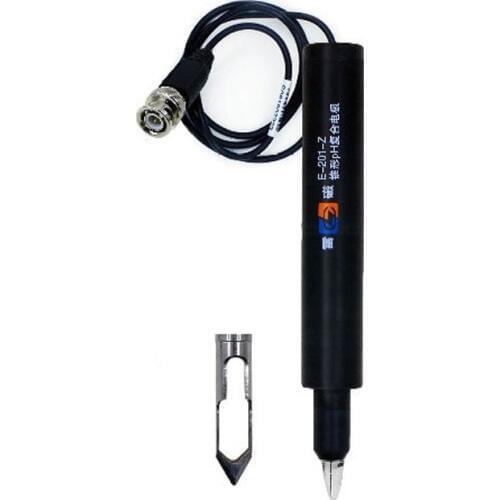 Professional Sharp pH Probe electrode sensor Stainless Cone-shape sharp head BNC connector for meat soil cream fruits half solid