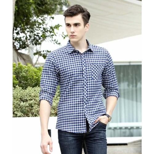 Мужские клечатые рубашки QUIKDUANG China At AliExpress