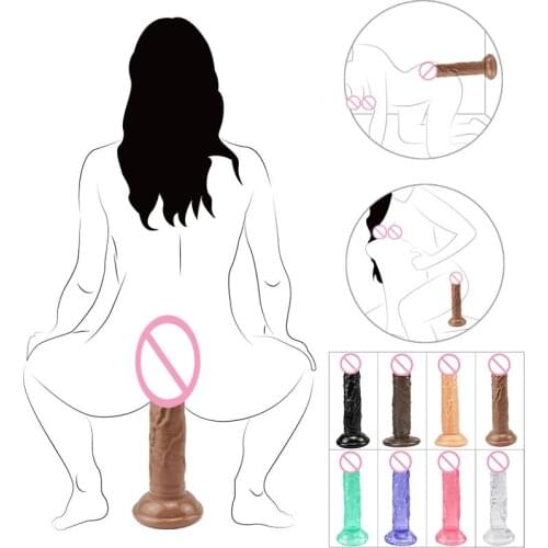 Realistic Dildo Dick Female Masturbator No Vibrator Sex Toys For Woman Men Couples Vaginal Clitoral Stimulation Anal Dildos