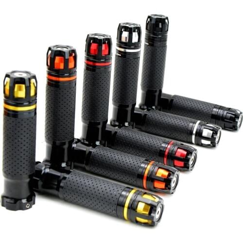 CNC Aluminum Rubber Porous Carved Motorcycle Handle grips For aprilia sr 50 pegaso 650 rs 125 sr 150 rsv4 tuono v4 rsv rs50