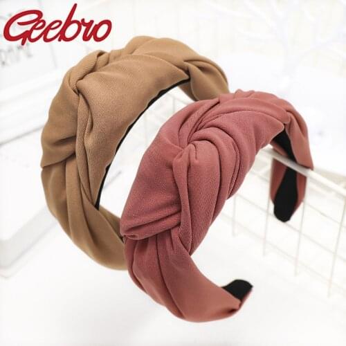 Wide headband solid color headbands casual fashion style hair band girls women hair bands Tiara popular hair accessories
