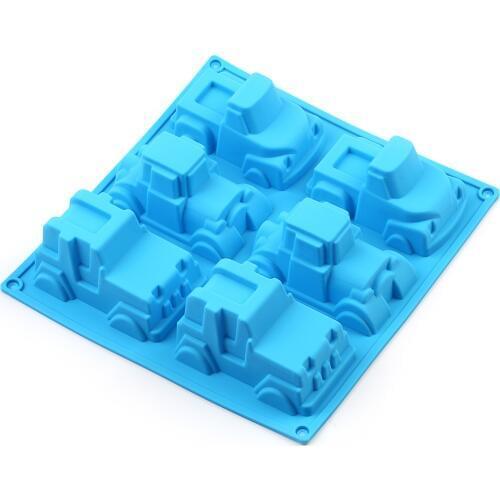 Silicone Cake Mold For Soap Candy Chocolate Mold Cake Decoration Tools 6 Different Styles of Cars