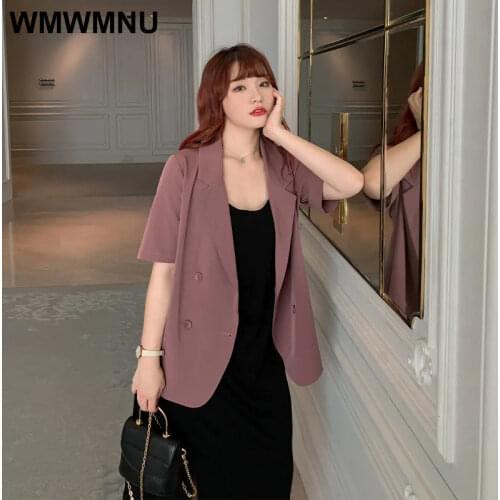 Женские пиджаки с коротким рукавом WMWMNU China At AliExpress