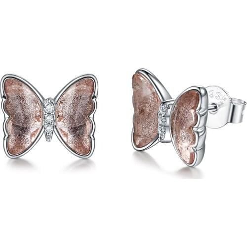 SILVERHOO 925 Sterling Silver Earring For Women Fine Jewelry High Quality Zircon Crystal Feminine Earrings Hot New Products