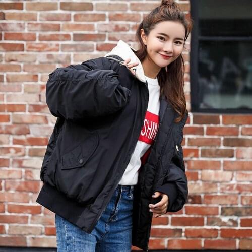 Short Loose Coat Woman 2019 Winter New Pattern Korean Down Cotton Fashion Easy Will Code Unlined Upper Garment Baseball Serve