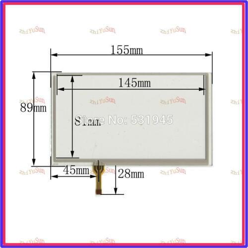 ZhiYuSun G1172 NEW6Inch Touch Screen155mm*89mm 4 wire resistive USB touch panel overlay kit digital product 155*89