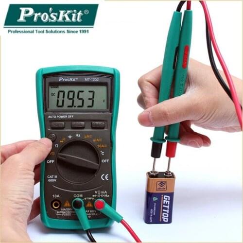 2018 Pro 'skit MT-1232 Safety Standard Professional Ohm Test Meter DC AC Voltage Current Resistance Analog Multimeter MT-1232-C