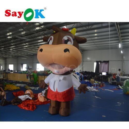 8.2ft/2.5m High Customized Inflatable Bull Inflatable Cow for Advertising Festive Party Decoration