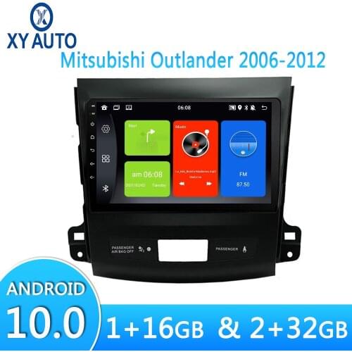 9 Inch Android 10.0 Car Multimedia HD Video Player For Mitsubishi Outlander 2006-2012 Built-in GPS Navigation Bluetooth System