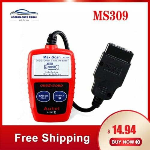 Autel MaxiScan MS309 OBDII Code Reader Scanner obd2 Car Diagnostic Tool Original and Professional MaxiScan MS309 Scanner