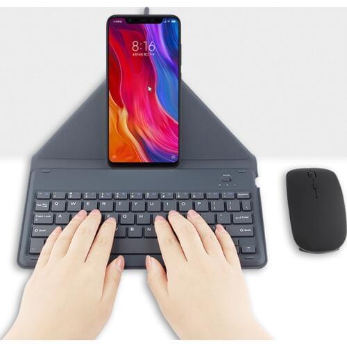Bluetooth Keyboard For Xiaomi Mi 9 Mi9 SE 8lite Max 7 Mix2 red mi 5s RedMi 7 Note4 5A 4X Pro Mobile phone Wireless keyboard Case