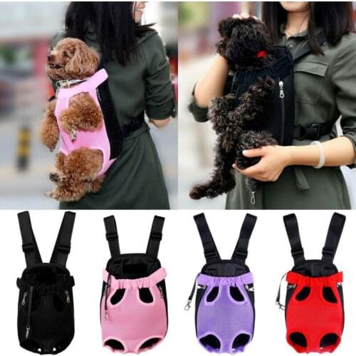 Newest Hot Pet Dog Breathable Mesh Shoulder Backpack Carrier Puppy Cat Outdoor Travel PlayTote Front Back Bag With Legs Out