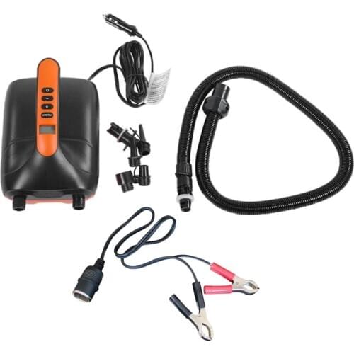 12V 20PSI Electric Air Pump for Inflatable Paddle Board Airbed Kayak Boats Pools