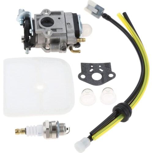 DRELD WYK-186 Carburetor with Air Filter Fuel Tune-Up Kit fit for ECHO HCA260 HCA261 PE260 PE261 PPT260 PPT261 SHC260 Trimmer