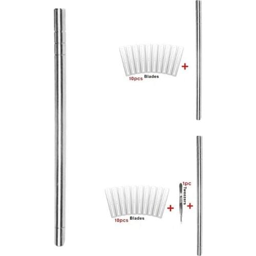 Hair Tattoo Trim Styling Engraving Pen Face Eyebrow Beard Shaping Scissors Razor Q0KD