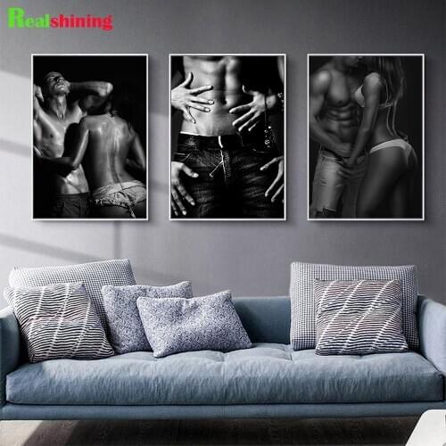 Sexy Men And Women 3 pcs set Diamond Painting full Square Round Drill 5d diy mosaic diamond Embroidery Black White Love N1629