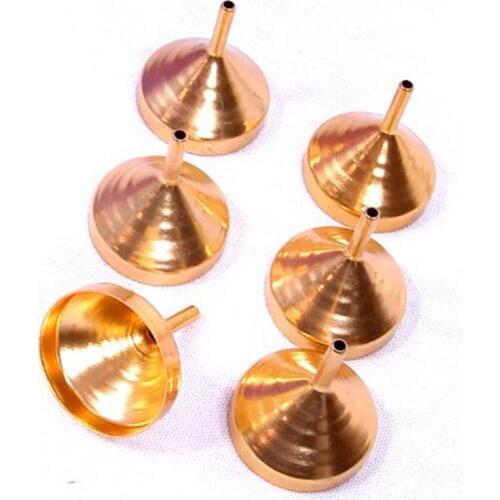 Small Metal Funnels for Filling Small Mini Bottles or Containers (Set of 6) V1732