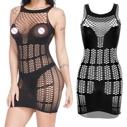 Lingerie Bodysuit Underwear Open Crotch Women Sleepwear sexy Transparent Fetish Erotic Teddies Sexy Body Baby Boll Costume Mujer