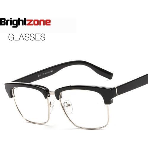 2017 New Pattern Plain Glass Mirror Metal Full Frame Spectacle Frame Student Myopia Frame Plain Glass Spectacles