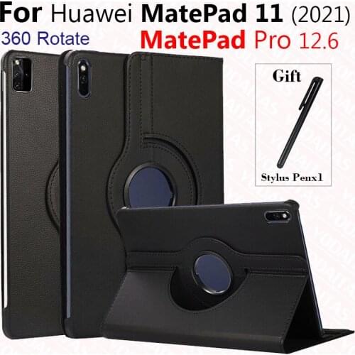 New 2021 360 Rotating Stand CaseFor Huawei Matepad Pro 12.6 2021 Tablet Cases Cover For Huawei Matepad 11 (2021)10.95 inch Case