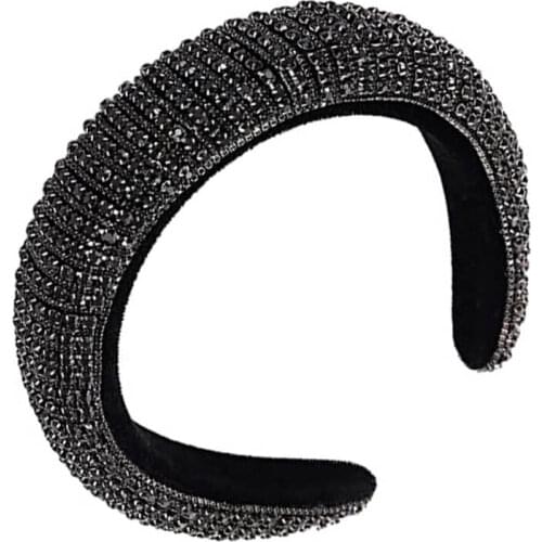 New Colorful Rhinestones Headbands For Womens Luxury Shiny Padded Diamond Crystal Hairbands Accessories