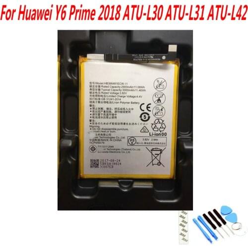 NEW Original 3000mAh HB366481ECW-11 battery for Huawei Y6 Prime 2018 ATU-L30 ATU-L31 ATU-L42 mobile phone