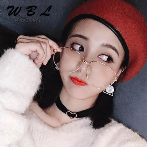 Warblade Clear Glasses Square Men women Glasses frame Metal big clear lens glasses transparent optical computer glasses 2018 New