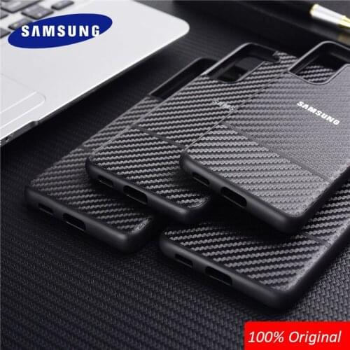 Original SAMSUNG Galaxy S21 Plus S21 Ultra S21FE Karbon Carbon Case 360 Full Protect Back Cover Luxury Shell For Note 20 S20+ 5G
