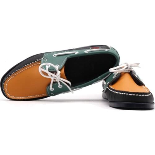 Zapatos de conducción de cuero genuino para hombre y mujer, mocasines de barco clásicos a la moda, diseño de marca inglesa, 2021