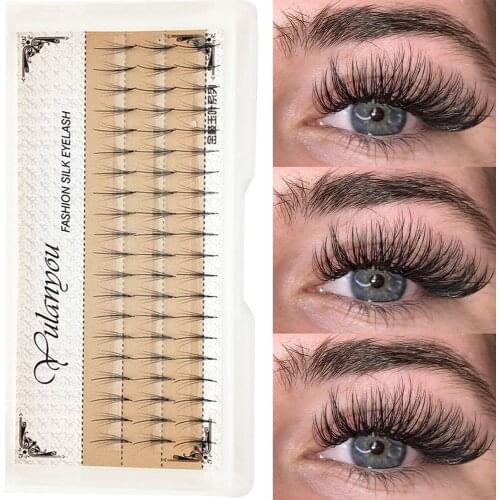 3D/5D 8 - 14 mm Long Hybrid Fan Lashes Premade Volume Fan Eyelash Extension Effect Handmade Natural Plump Lashes Eye Makeup Tool