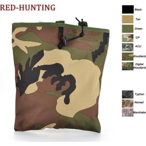 Airsoft Foldable Mag Molle Tactical Mag Tool DUMP Drop Pouch Bag Recovery Pouch