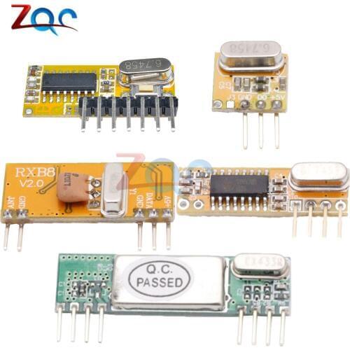 433Mhz Superheterodyne Wireless Receiver Module RXB12/RXB14/RXB8/RXC6/RXB6 for Arduino AVR 3.3 -5.5V