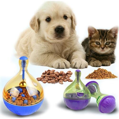 Tumbler Pet Cats Dog Leakage Food Ball Toy Kitten Puppy Treat Slow Feeder Ball Pet Interactive Toys Playing Training Accessories