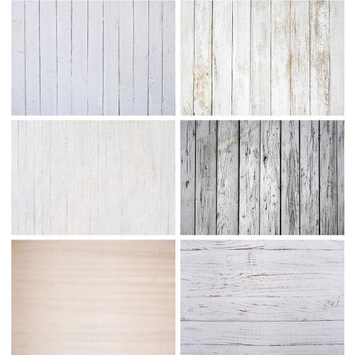 White Wooden Texure Wall Photo Backdrop Custom Vinyl Background for Baby Children Portrait Pets Toy Photocall Photography Props