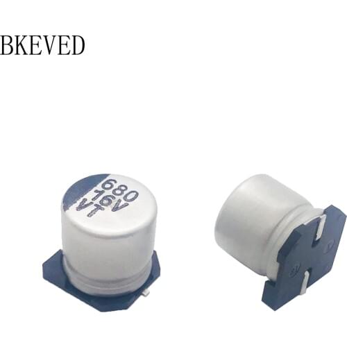 10pcs SMD 6.3V 10V 16V 25V 35V 50V Aluminum Electrolytic Capacitor 1UF 2.2UF 10UF 22UF 33UF 47UF 100UF 220UF 330UF 470UF 1000UF