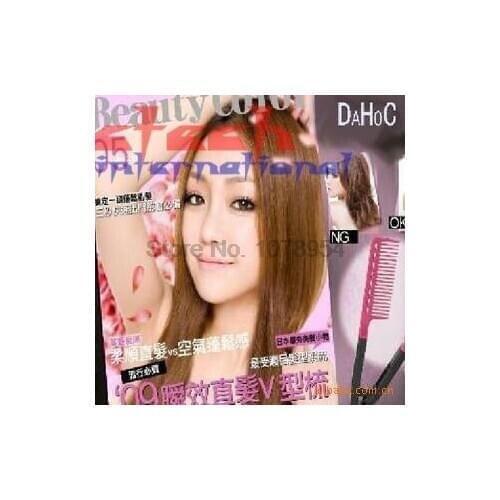 By ems or dhl 200pcs DIY Salon Hairdress Styling Hair Straightener V Comb Flat