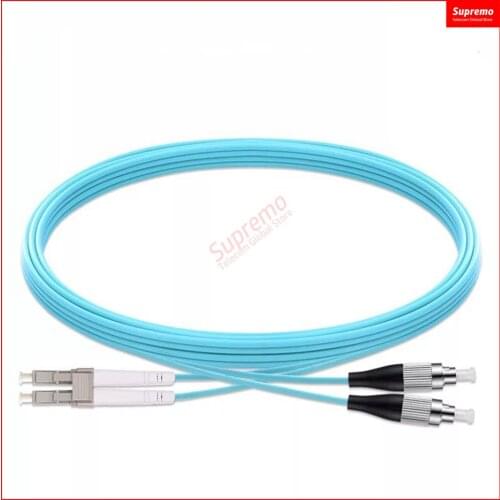 5pcs/lot FC/UPC-LC/UPC OM3 Multimode Fiber Patch cord Duplex MM Jumper Cable,PVC Jacket,.Length or Connector can be customized