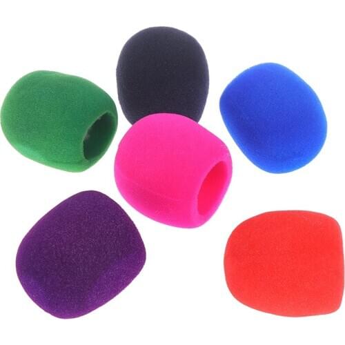5Pcs/Lot Microphone Headset Grill Windscreen Sponge Foam Cover For Recording Mic Wholesale
